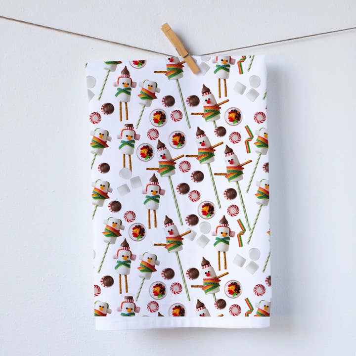 Torchon Bonhomme de Neige pour la vente par Red Bird’s House