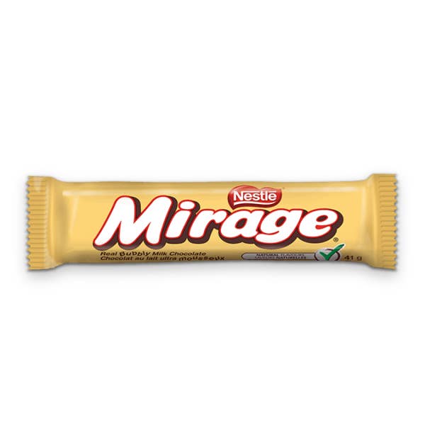 Nestle Mirage Milk Chocolate Bar 41g , case 36ct for wholesale by Echo Sales Canada