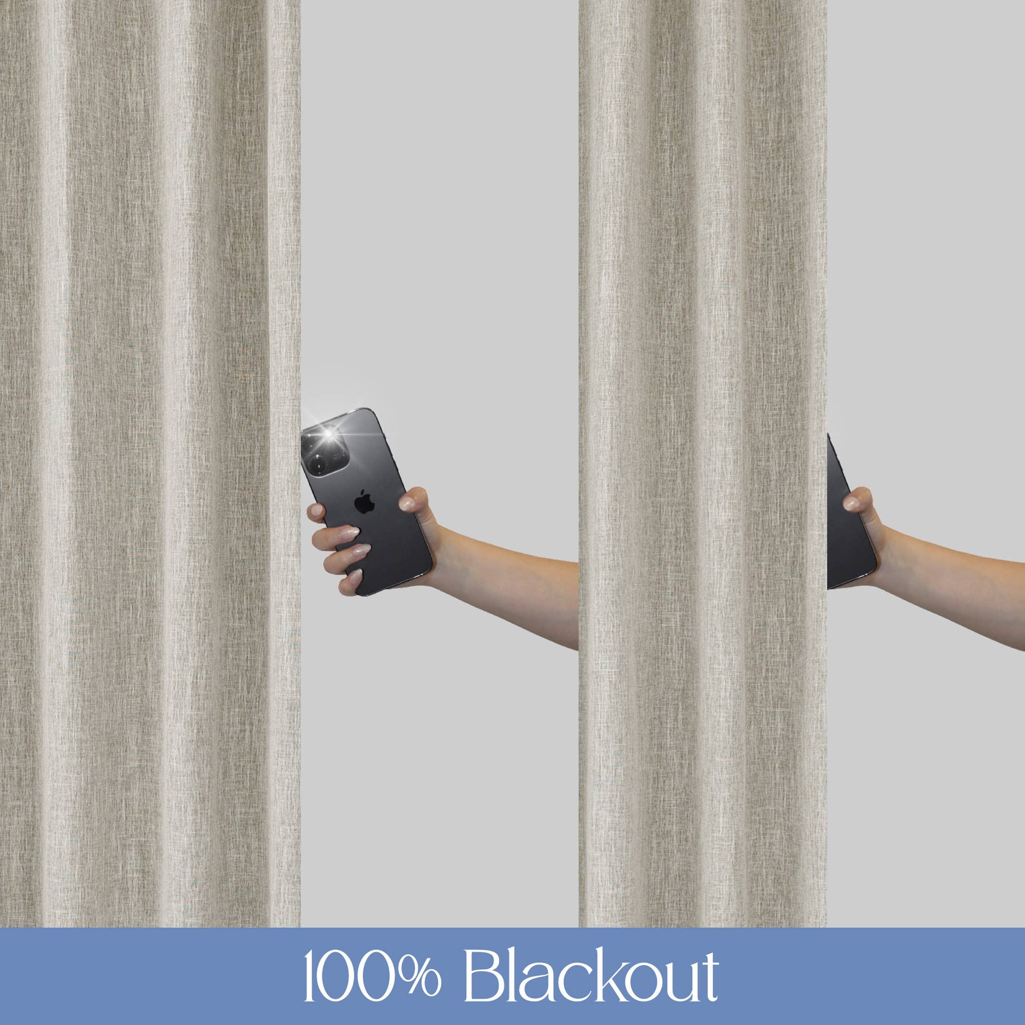 Awesome Home – Großhandel Vorhang – Verdunkelungsvorhänge mit Leinenstruktur und Ösen, 2 Paneele23