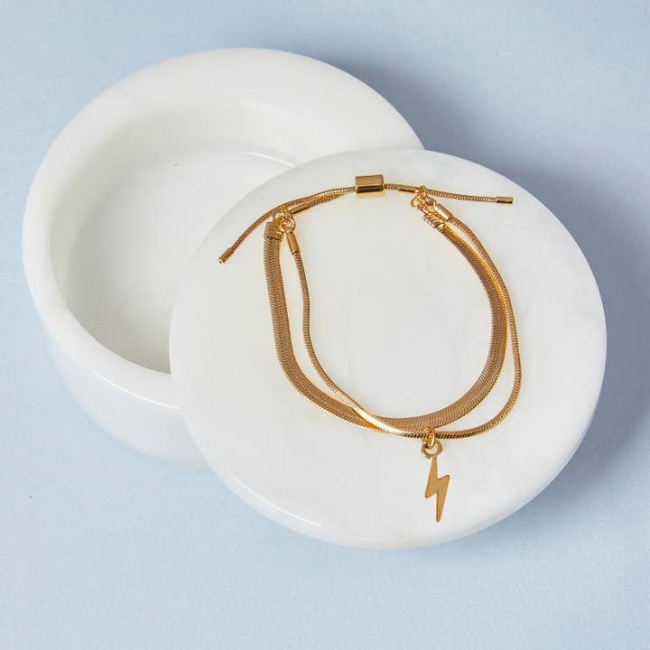 Pulsera Ajustable Rayo Relámpago | Aros a Juego para venta al por mayor de Foxy Originals