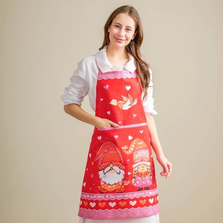 Apron 100% Cotton - Everyday Cooking - Valentine Apron for wholesale by Maison d'Hermine - Design in Every Thread