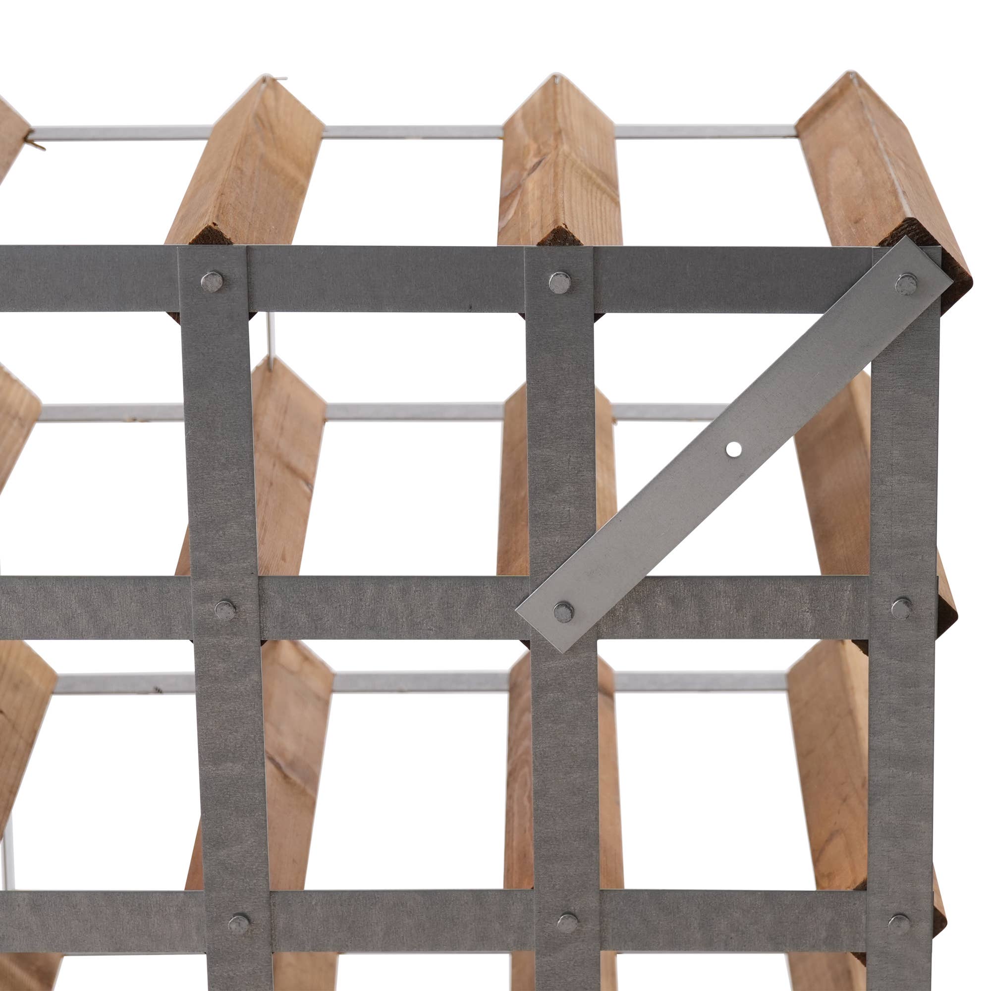 The Traditional Wine Rack Company – Großhandel Weinregal – 16 Flaschen Winerack Assembled Light Oak2