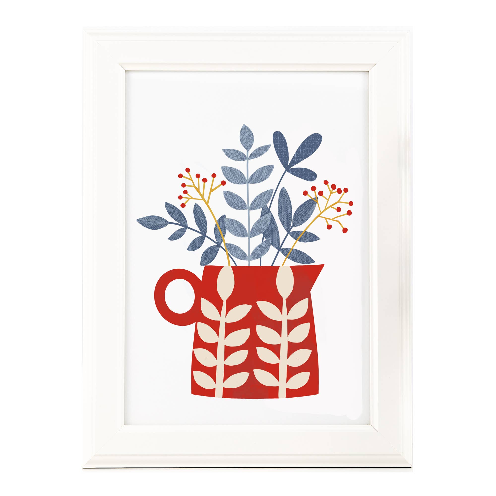 Louise Brainwood – wholesale Art print – Red Flower Jug Art print1