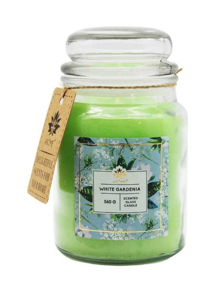 ARÔME 560 g White Gardenia Candle In Glass for wholesale by SferaNatura by INCI SRL