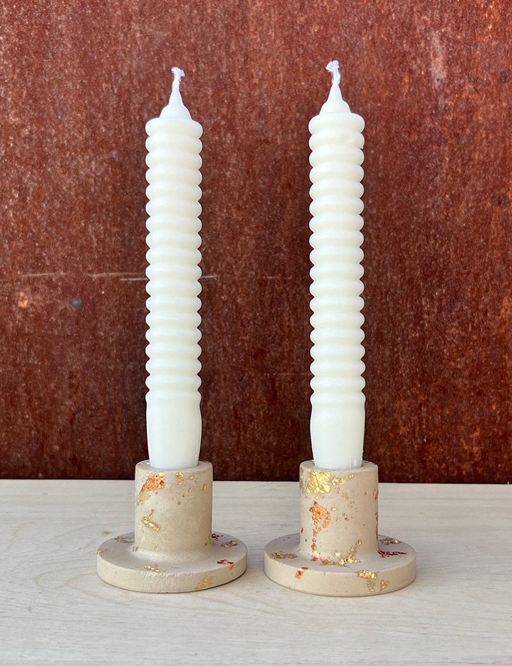 Well Hello Studio - Wholesale Candle Holder - Gold Rush Shorty Candle Holders (Set of 2)3