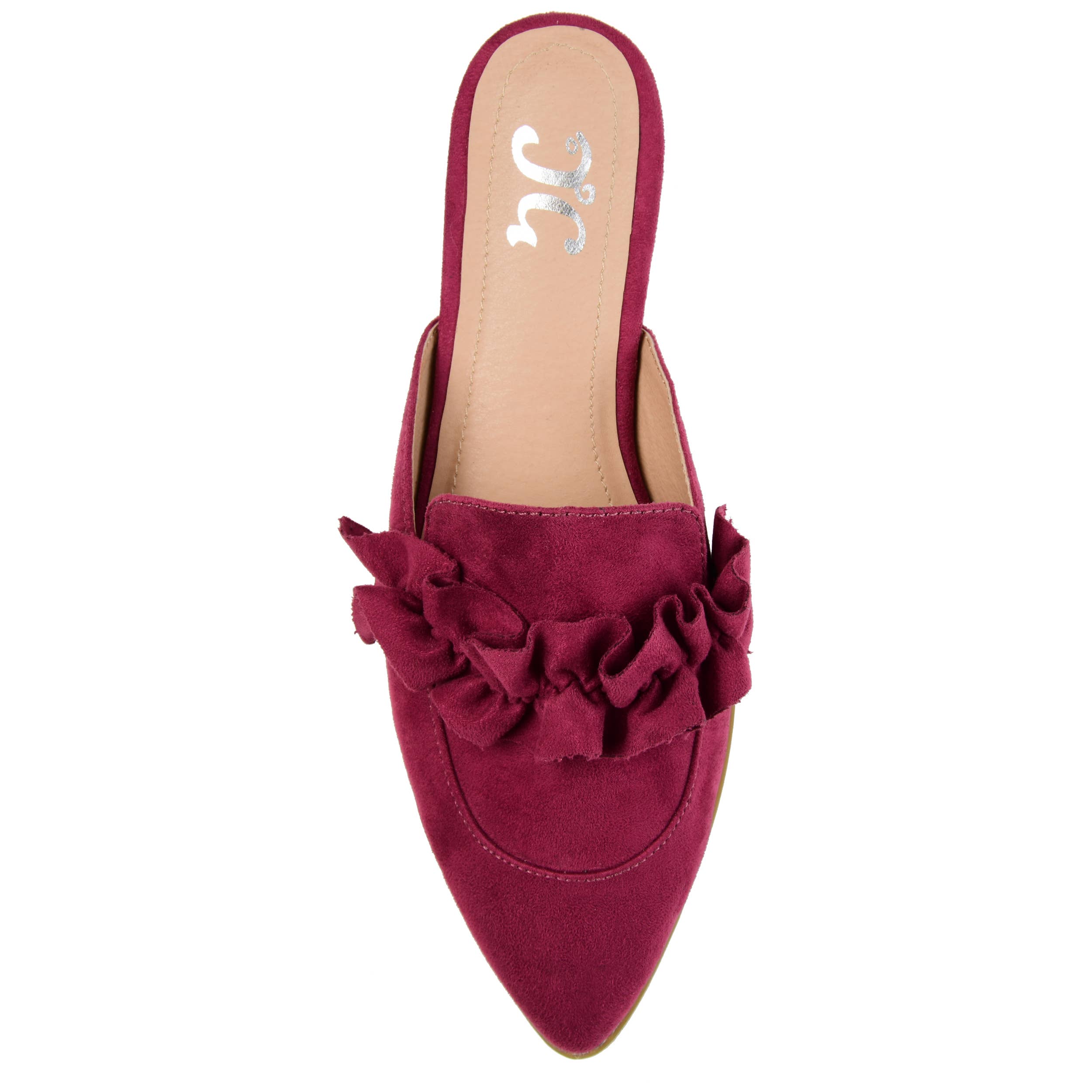 Journee - Wholesale Mules - Women's - Kessie Ruffled Mule Flats In Faux Suede3