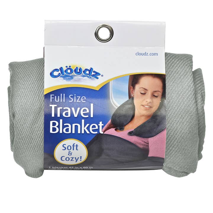 Cloudz Compact Travel Blanket - Charcoal for wholesale by Cloudz