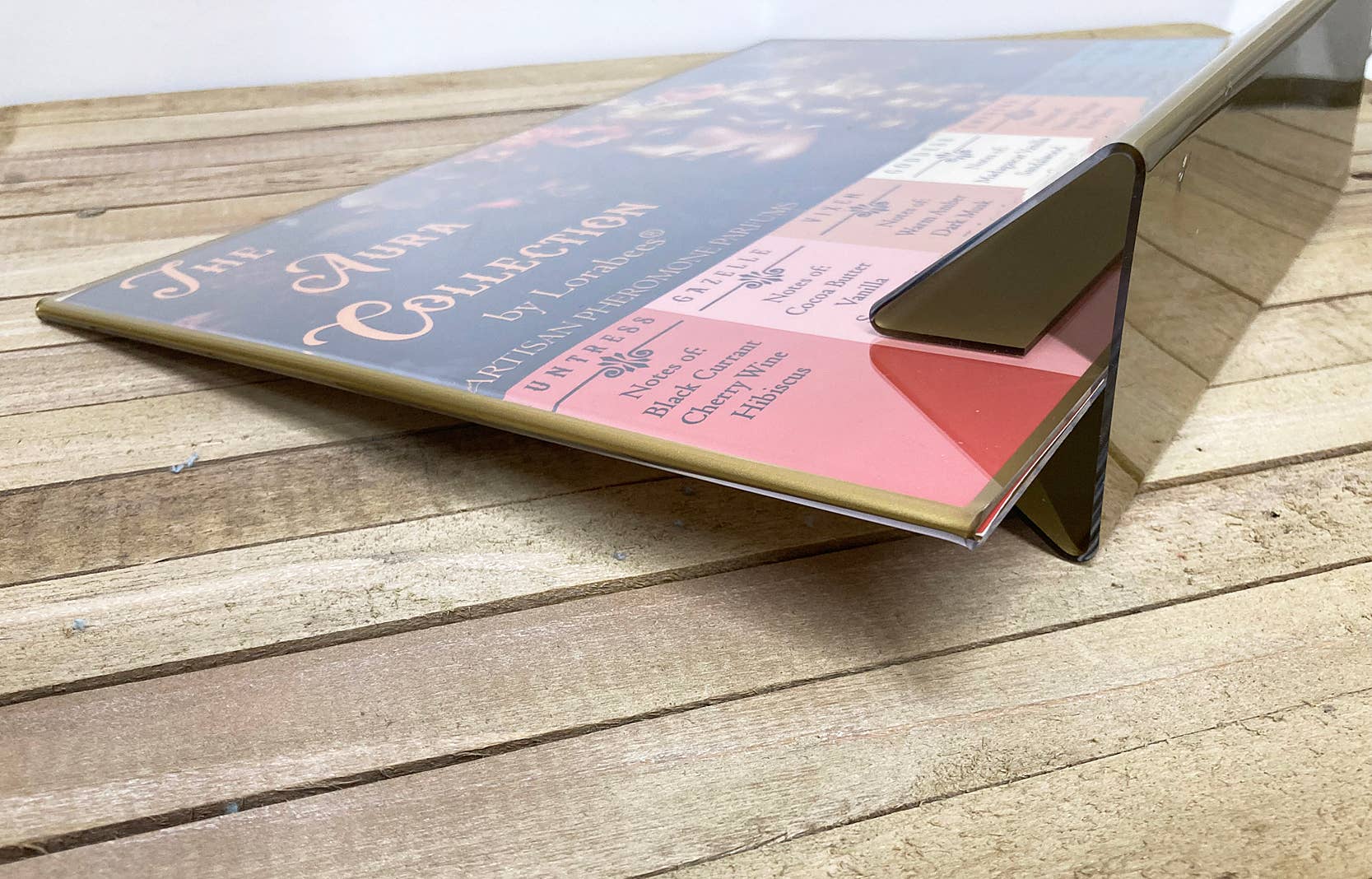 Lorabees - Wholesale Perfume/Eau de Toilette -  "Acrylic Display Sign" Aura Collection *UPDATED NEW VERSION1