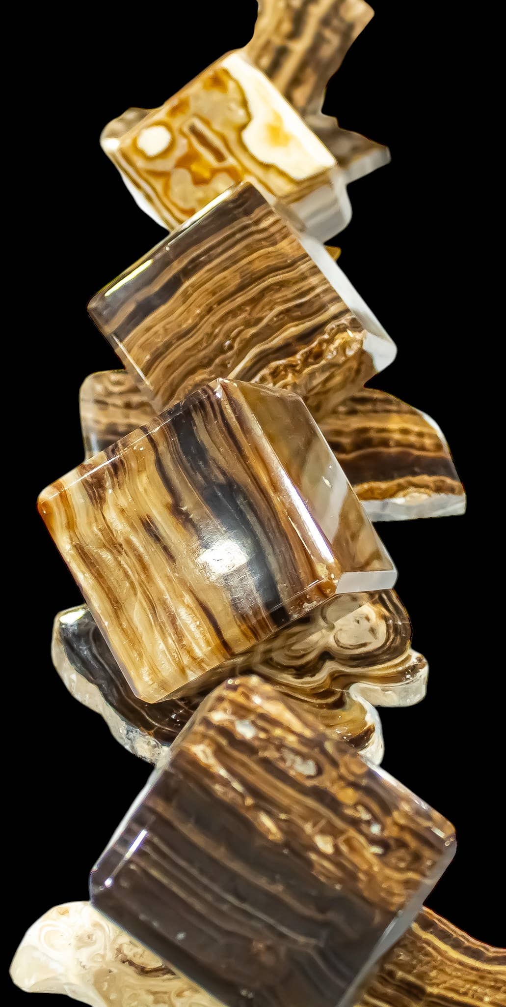 Quasar Gems USA – wholesale Andlig sten/kristall – Chokladkalcit skurna kuber1