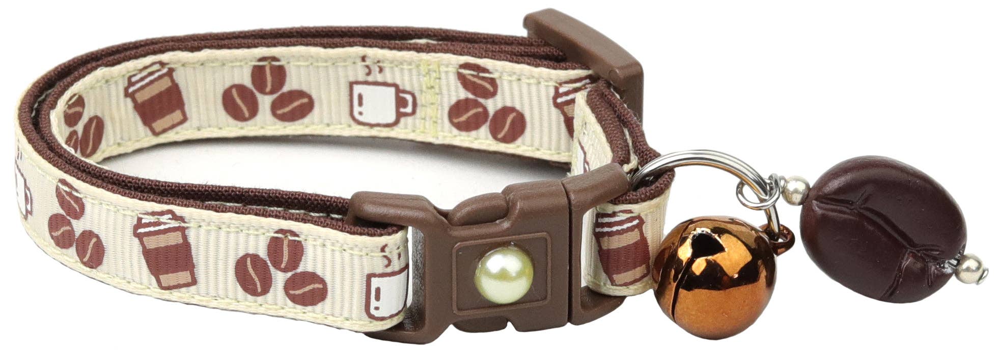 From Pugs to Persians Pet Accessories, LLC - Wholesale Pet Collar - Cat - Coffee Beans Breakaway Cat Collar21