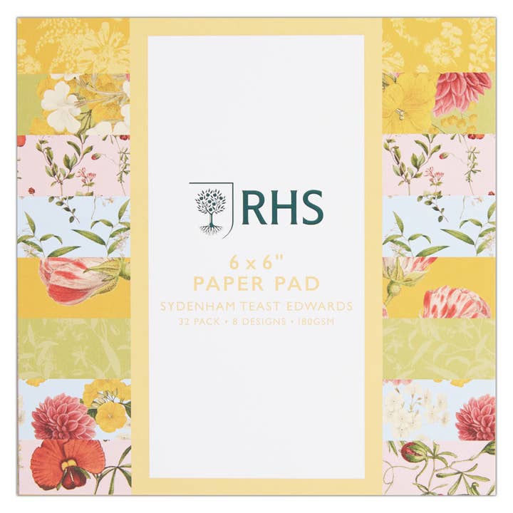RHS Paper Pad, 180 GSM, Edwards, 6" x 6", 32 Sheets for wholesale by West Design Products