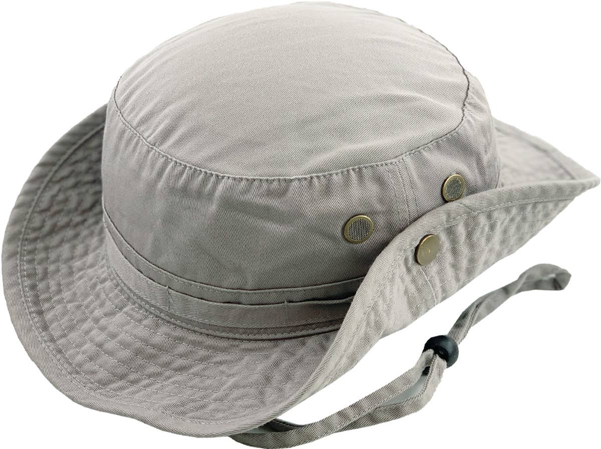KBETHOS - Wholesale Bucket hat – Unisex - Solid Boonie Hat With String (Fitted)36
