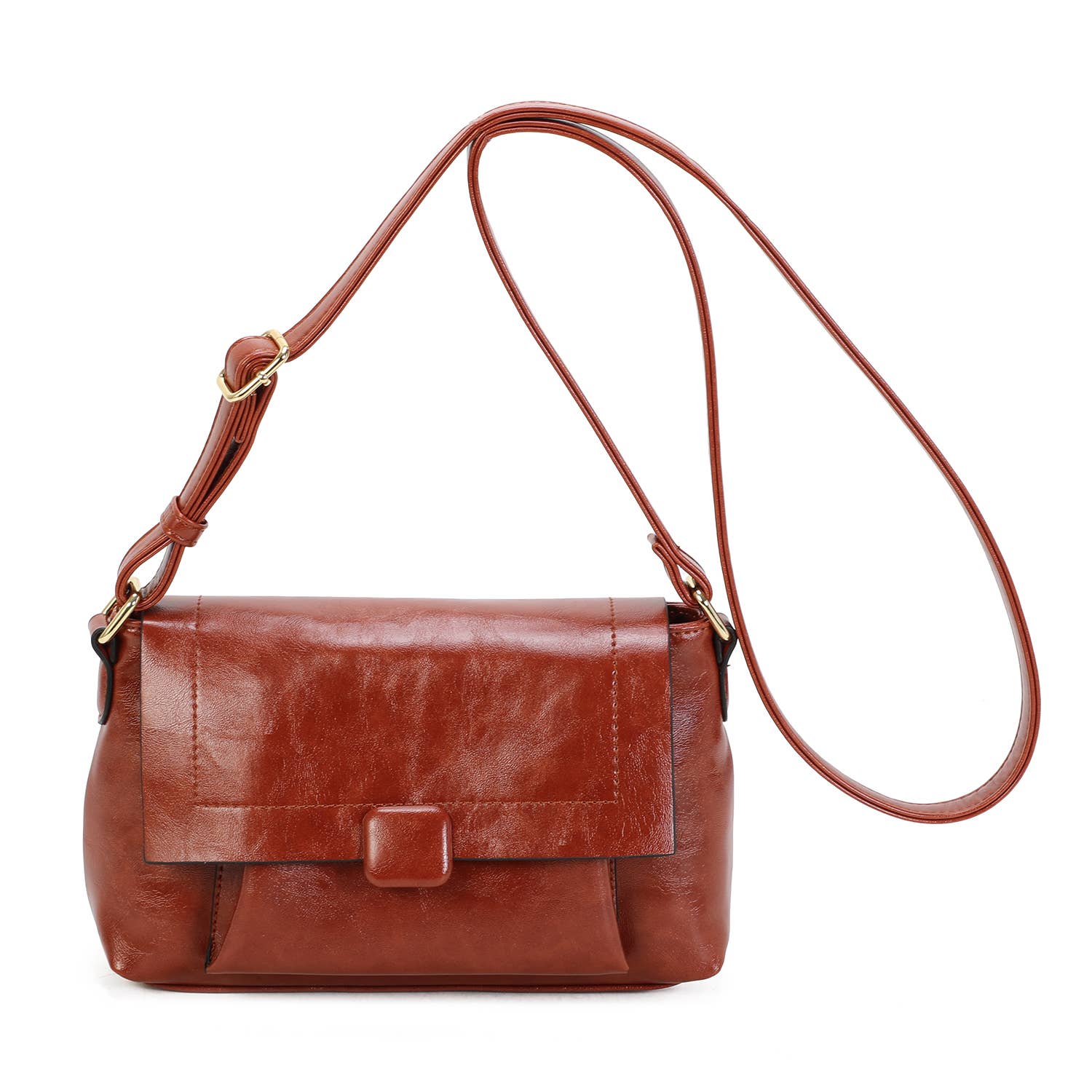 INES DELAURE - Wholesale Shoulder Bag - Women's - Zipped flap crossbody bag7
