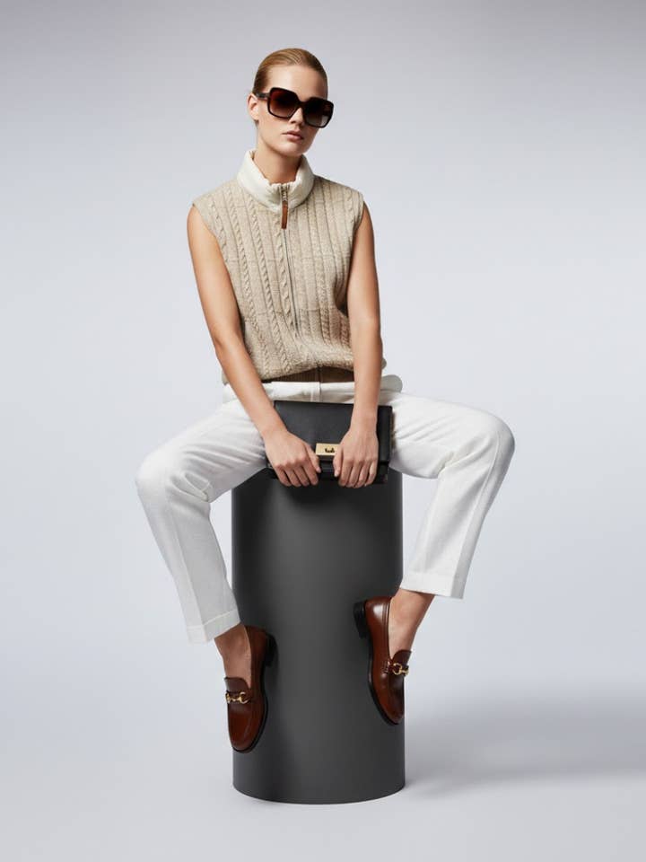 Colete de Malha de Cabo com Gola Alta de Nylon • BYMANYC ® Nova Iorque por atacado de BYMANYC NEW YORK