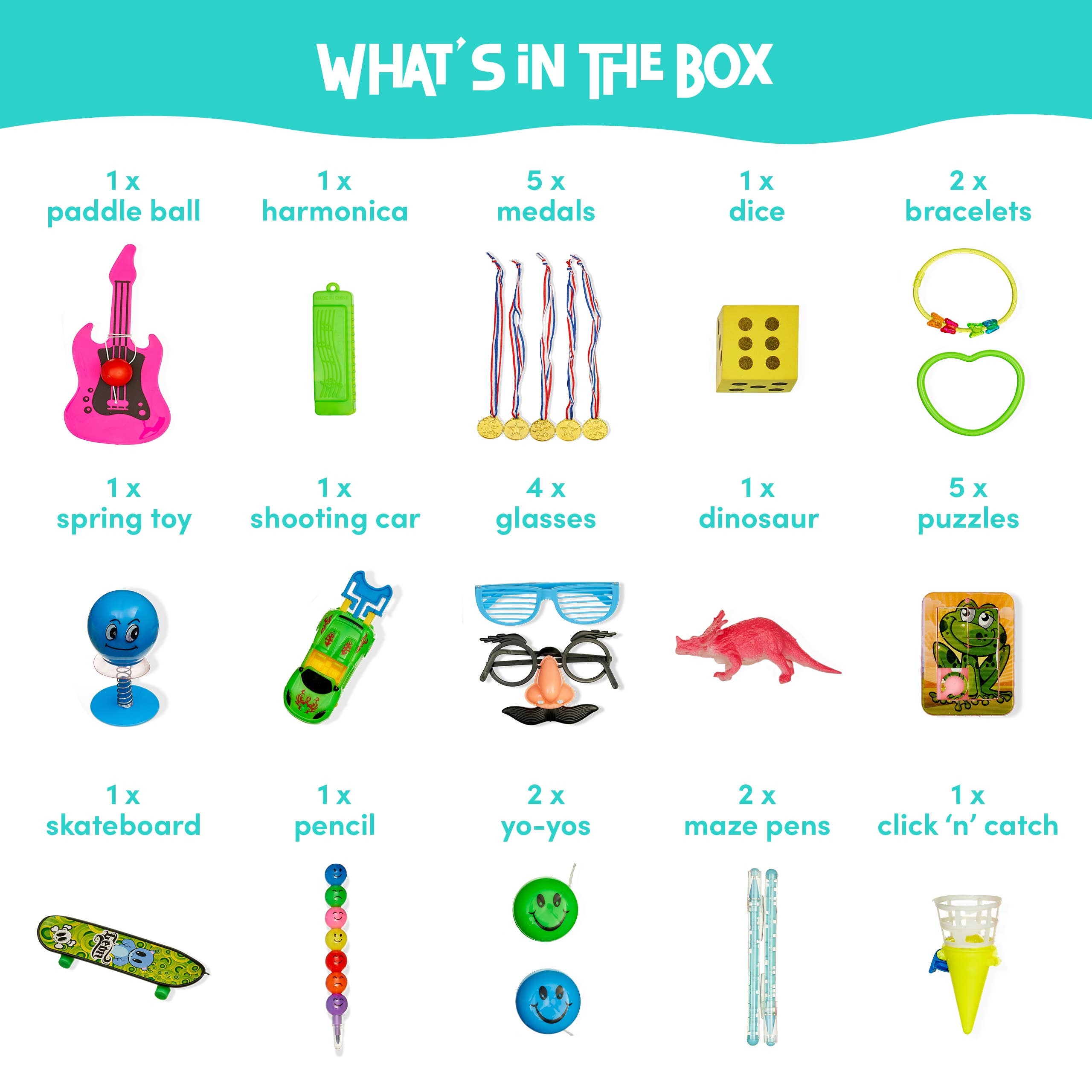 The Twiddlers – wholesale Festgåva – 100 Piece Lucky Dip Box Perfekt för Butiker6