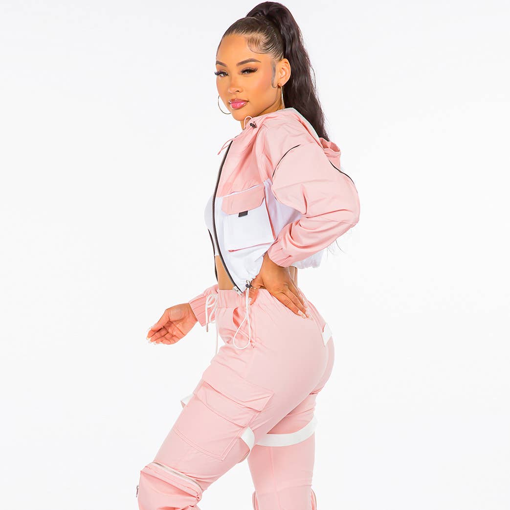 American Bazi - Wholesale Windbreaker - Women's - PLUS SIZE NYLON WINDBREAKER JACKETS-RJK5680P6