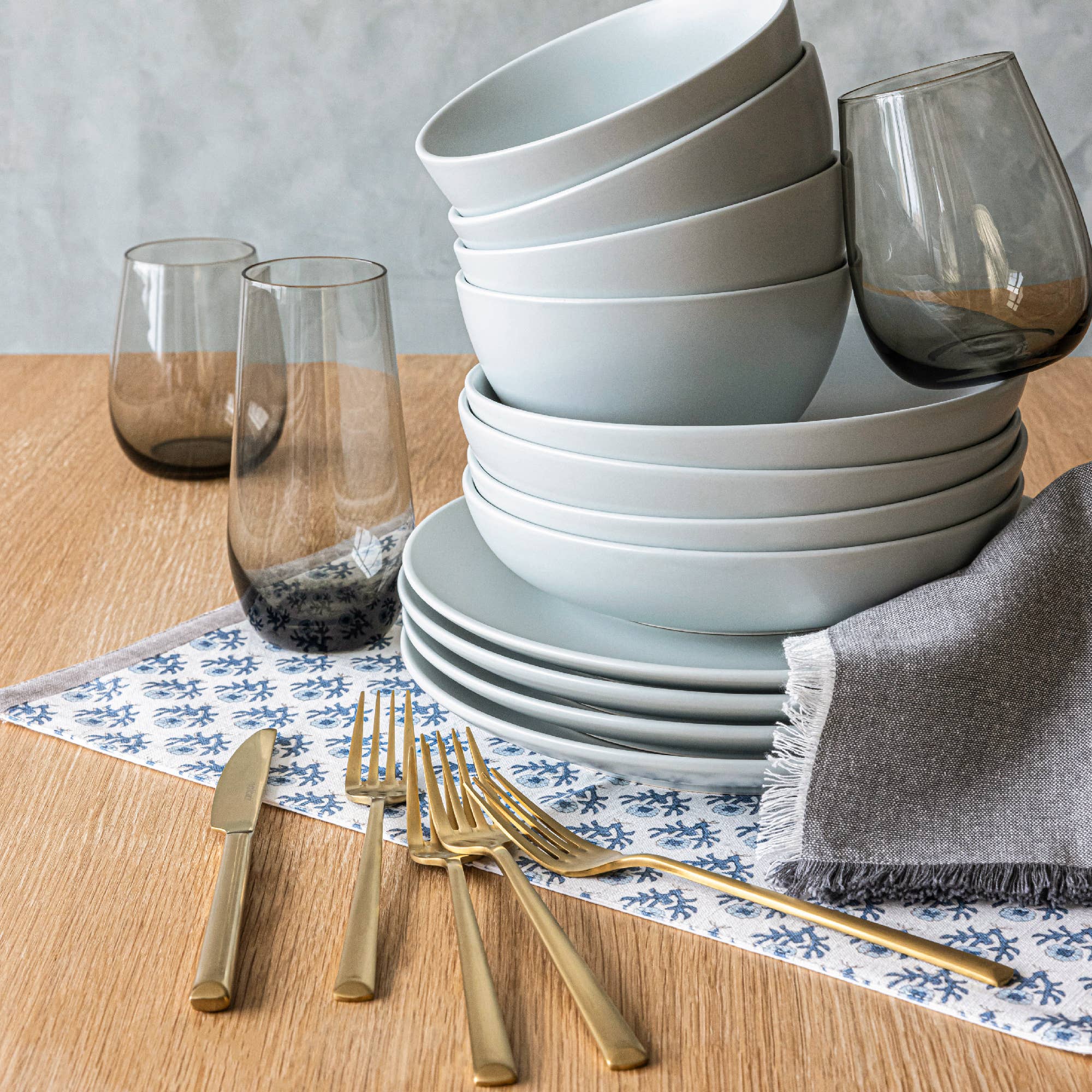 over&back - Wholesale Placemat - Artisan Hand-Blocked Placemats – 100% Cotton – Set of 431