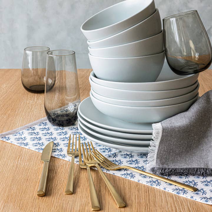 over&back - Wholesale Placemat - Artisan Hand-Blocked Placemats – 100% Cotton – Set of 431