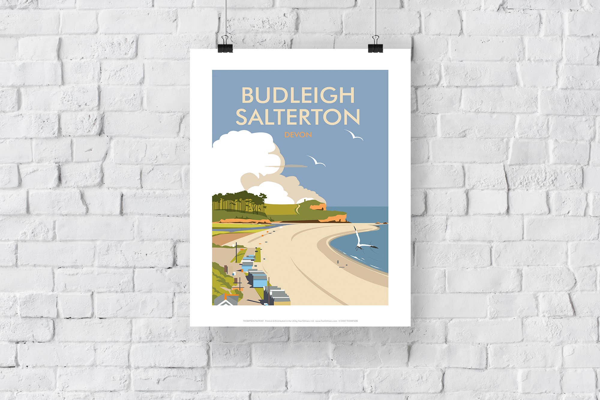 Star Editions - Wholesale Art Print - Budleigh Salterton, Devon By Artist Dave Thompson Art Print2