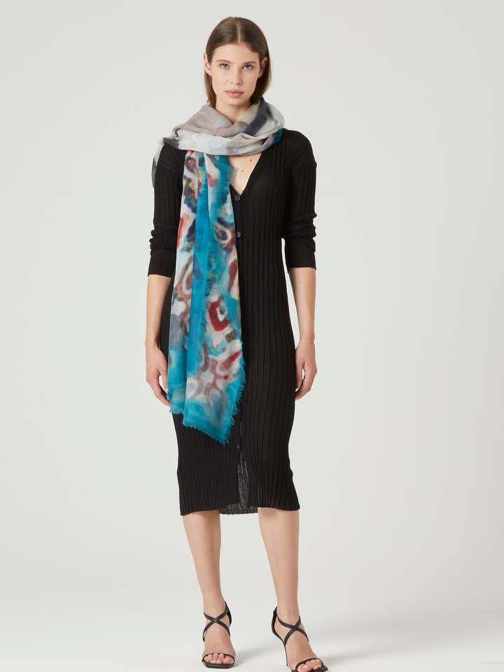 Zèbre turquoise pour la vente par Ama Pure