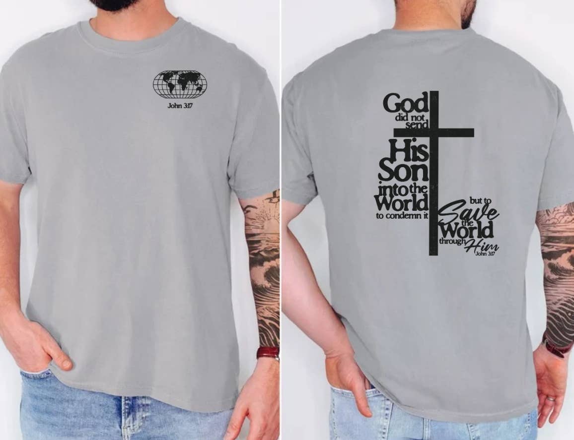 Posh Magnolia Boutique - Wholesale Screen Printed T-Shirt - Men's - Men's Religious Comfort Color T-Shirt, Men's Faith T-Shirt3