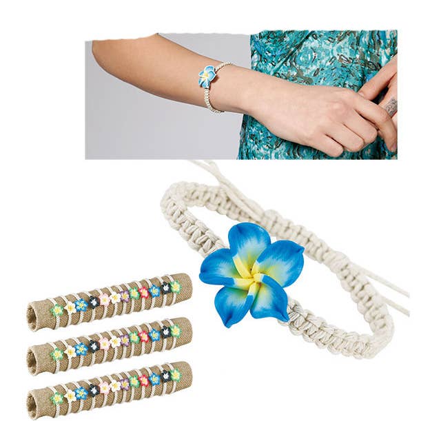 Puka Creations - Vendita all'ingrosso Bracciale con perline - Braccialetti con fiori hawaiani (MM)