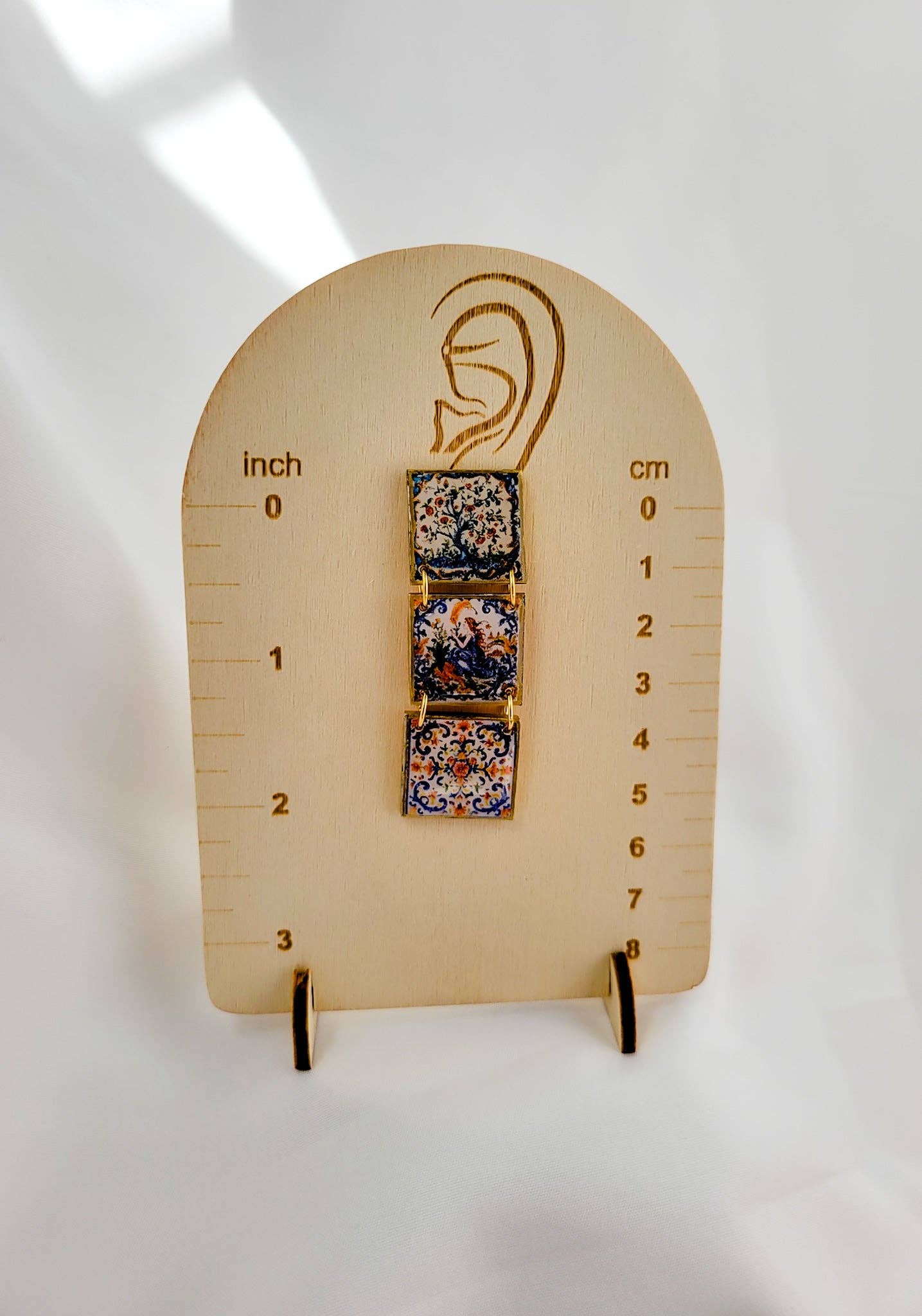 Midnight Narrative - Wholesale Stud/Post Earrings - Tales In Tiles Statement Studs1