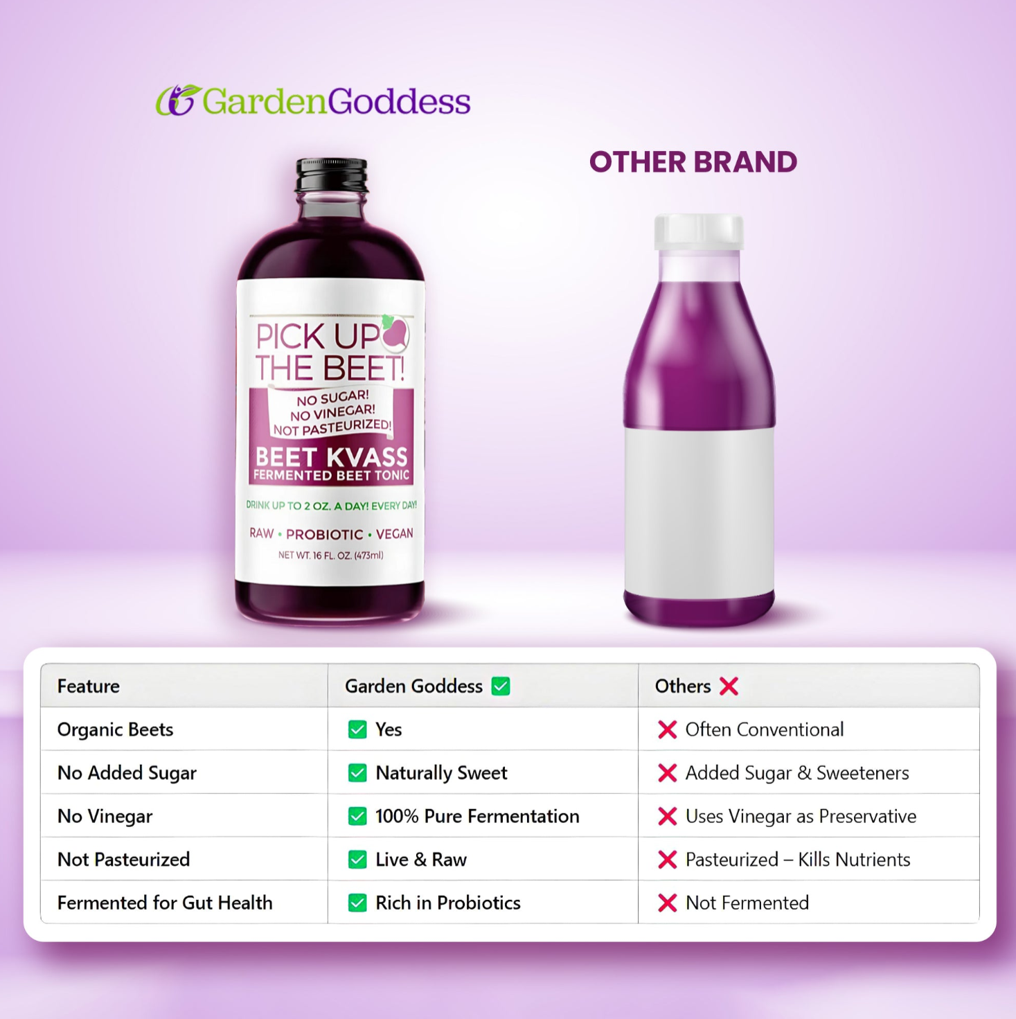 Garden Goddess Ferments - Wholesale Wellness Juice/Tonic - 24 Pack of 2oz Garden Goddess Beet Kvass3