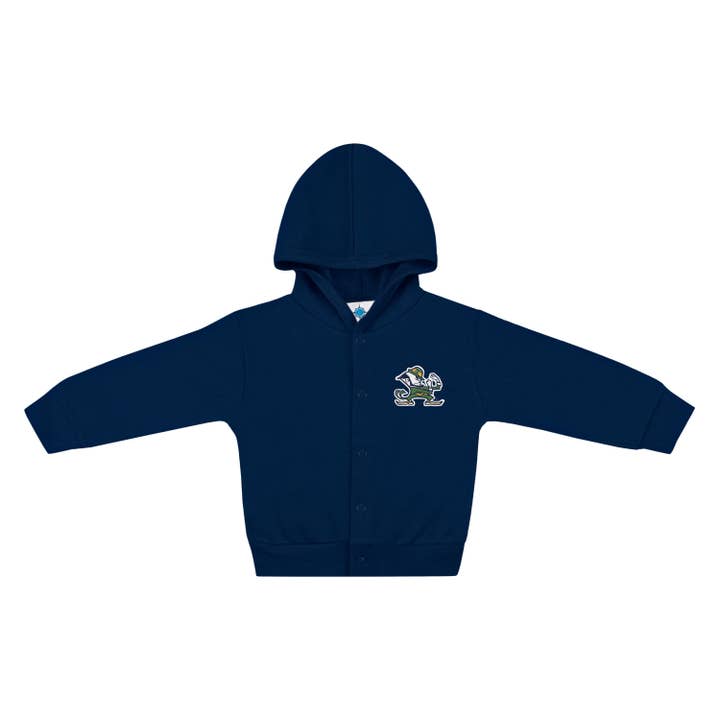 Notre Dame Fighting Irish Infant Snap Hooded Jacket for wholesale by Creative Knitwear