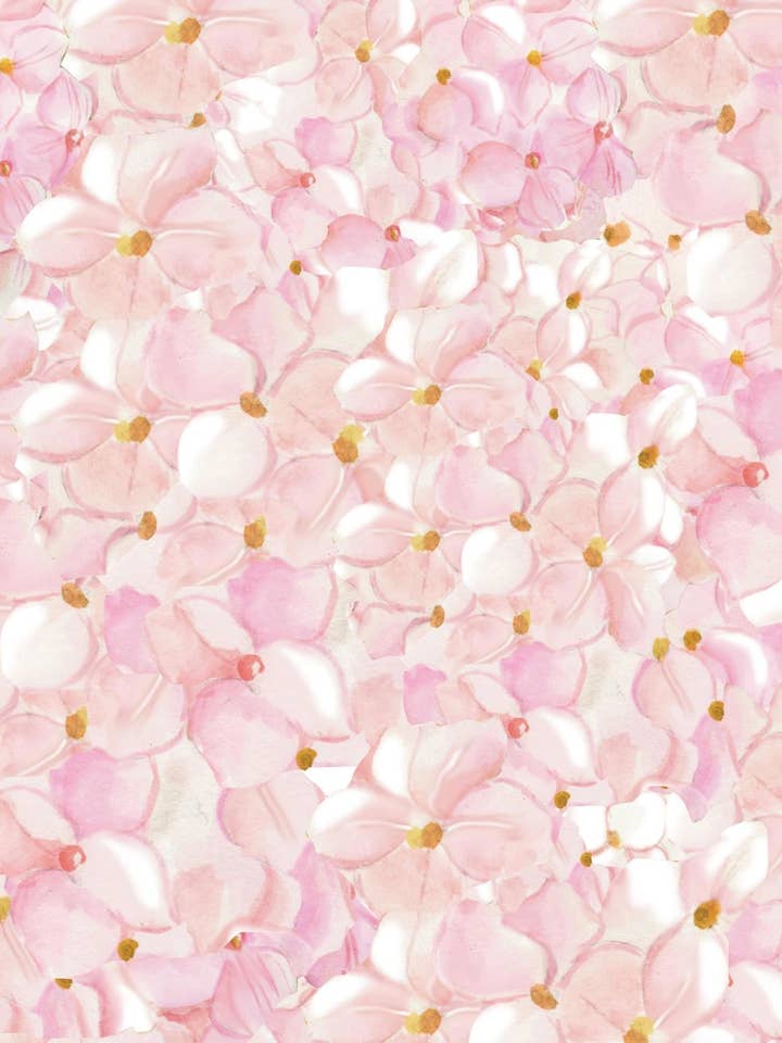 PAPER PLACEMATS - (Paper Place Mats - PM110 Pink Hydrangea) for wholesale by Stevie Streck Designs