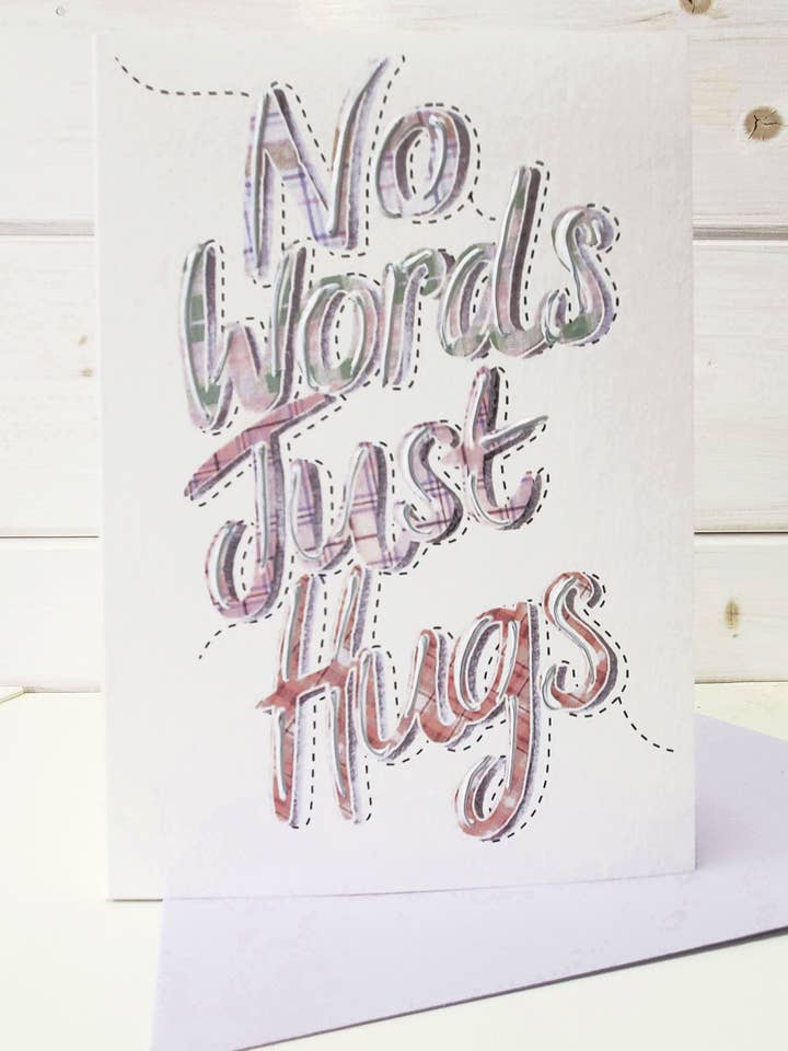 No Words Just Hugs Card WWTH09 for wholesale by Wee Wishes