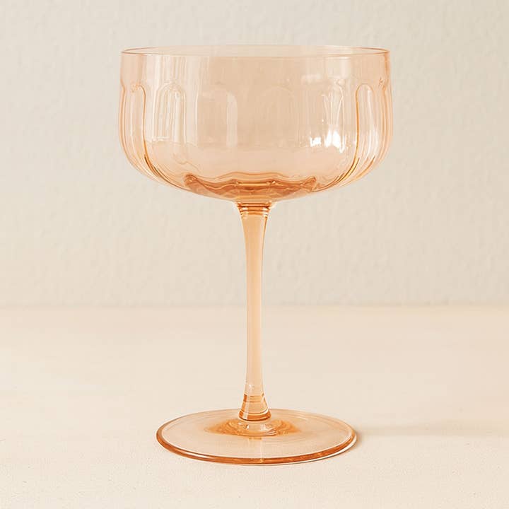 SÆT MED 4 SKÅLE 36,5 CL RIVIERA 36,5 CL I GLAS ORANGE for engroshandel hos Novastyl