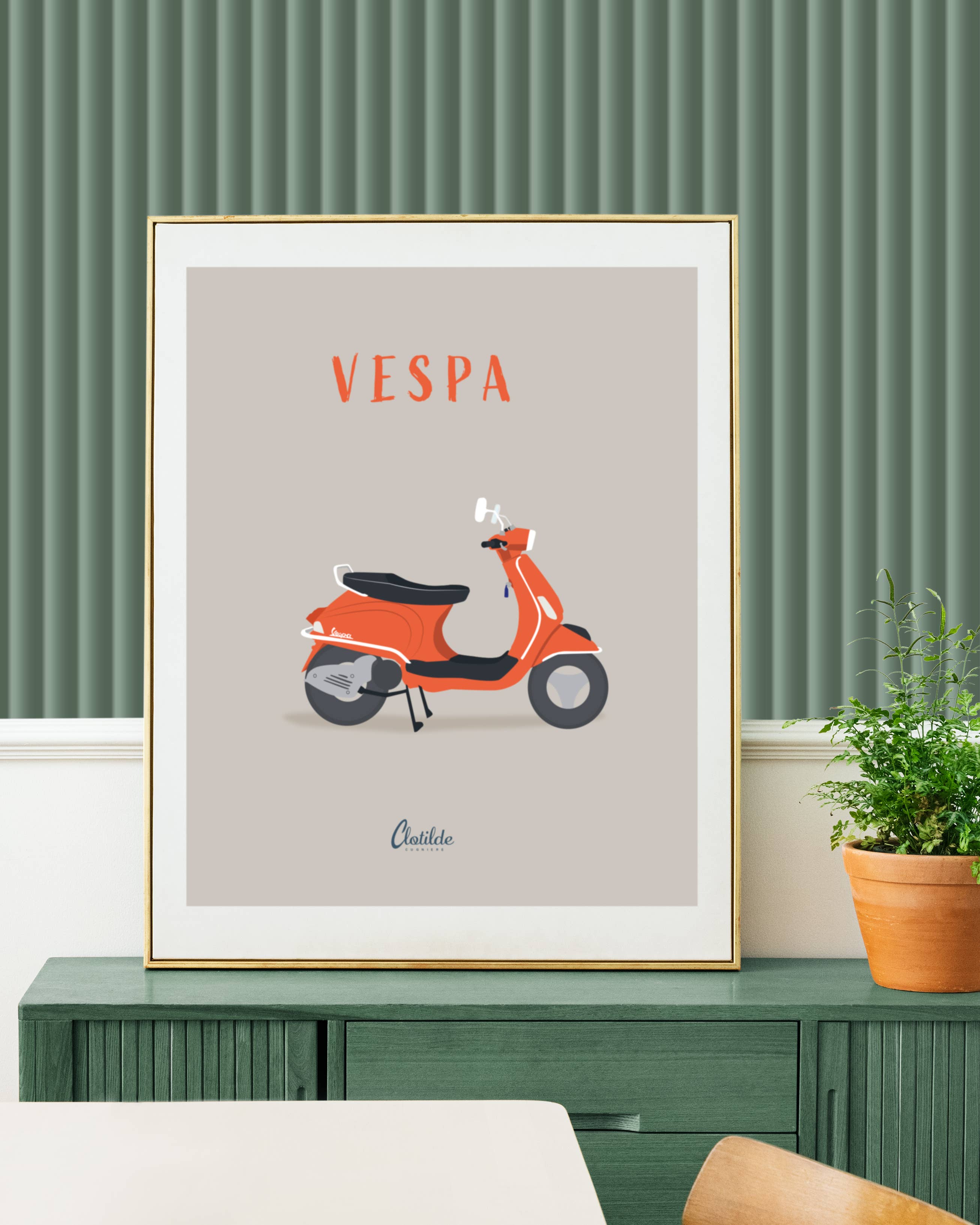 clotilde cugniere créations - Wholesale Poster - Vespa1
