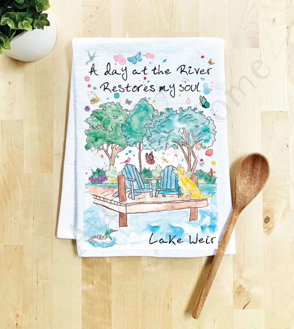 Avery's Home - Wholesale Tea Towel - A Day at the Lake or River Customizable Tea Towel25