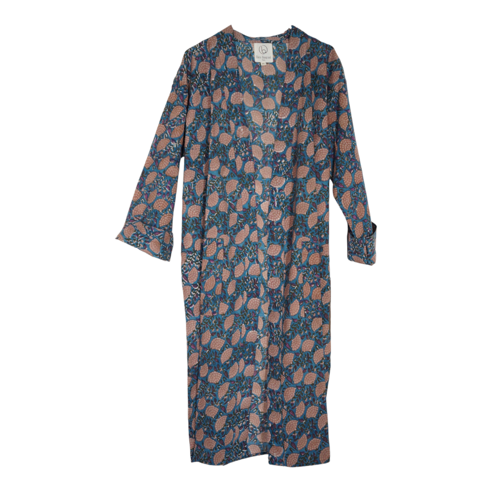 Claire Beaugrand – Kimono - Mulher por atacado – Kimono de algodão com estampa floral “Paloma”1