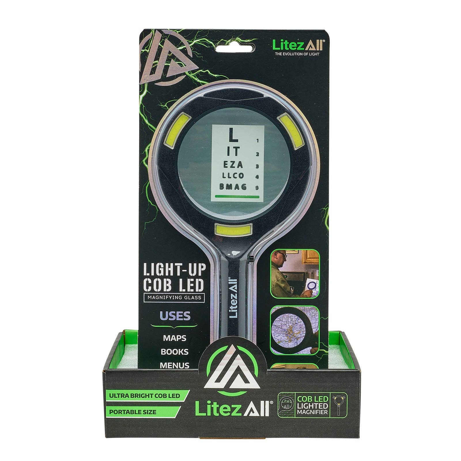 LitezAll - Wholesale Magnifying Glass - LitezAll COB LED Lighted Hand Held Magnifying Glass17