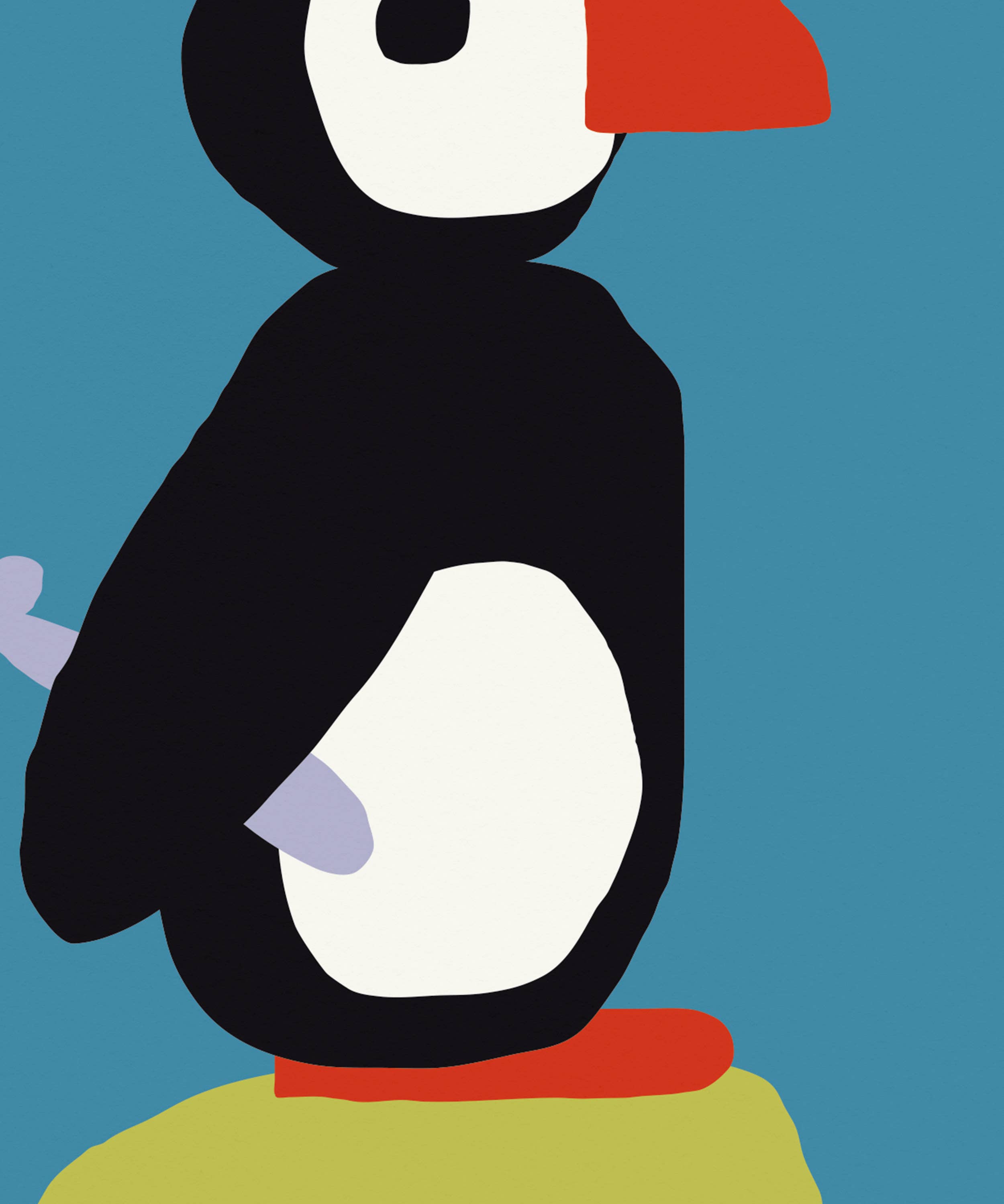 Surprise Radish - Wholesale Art Print - Puffin Art Print | Letter P Alphabet Print2