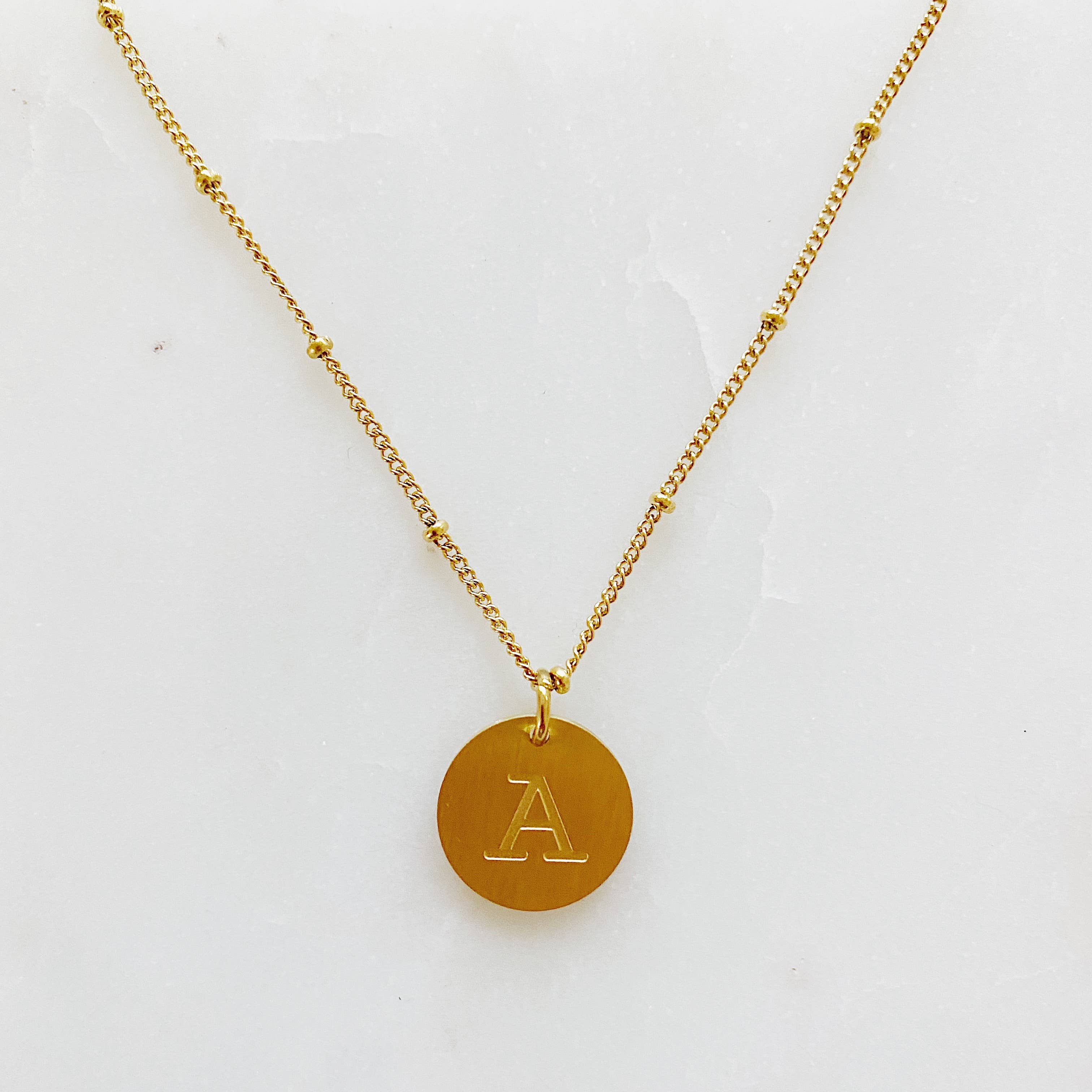 Ellison+Young - Wholesale Pendant/Charm Necklace - Ellison + Young: Singular Charm Initial Necklace2
