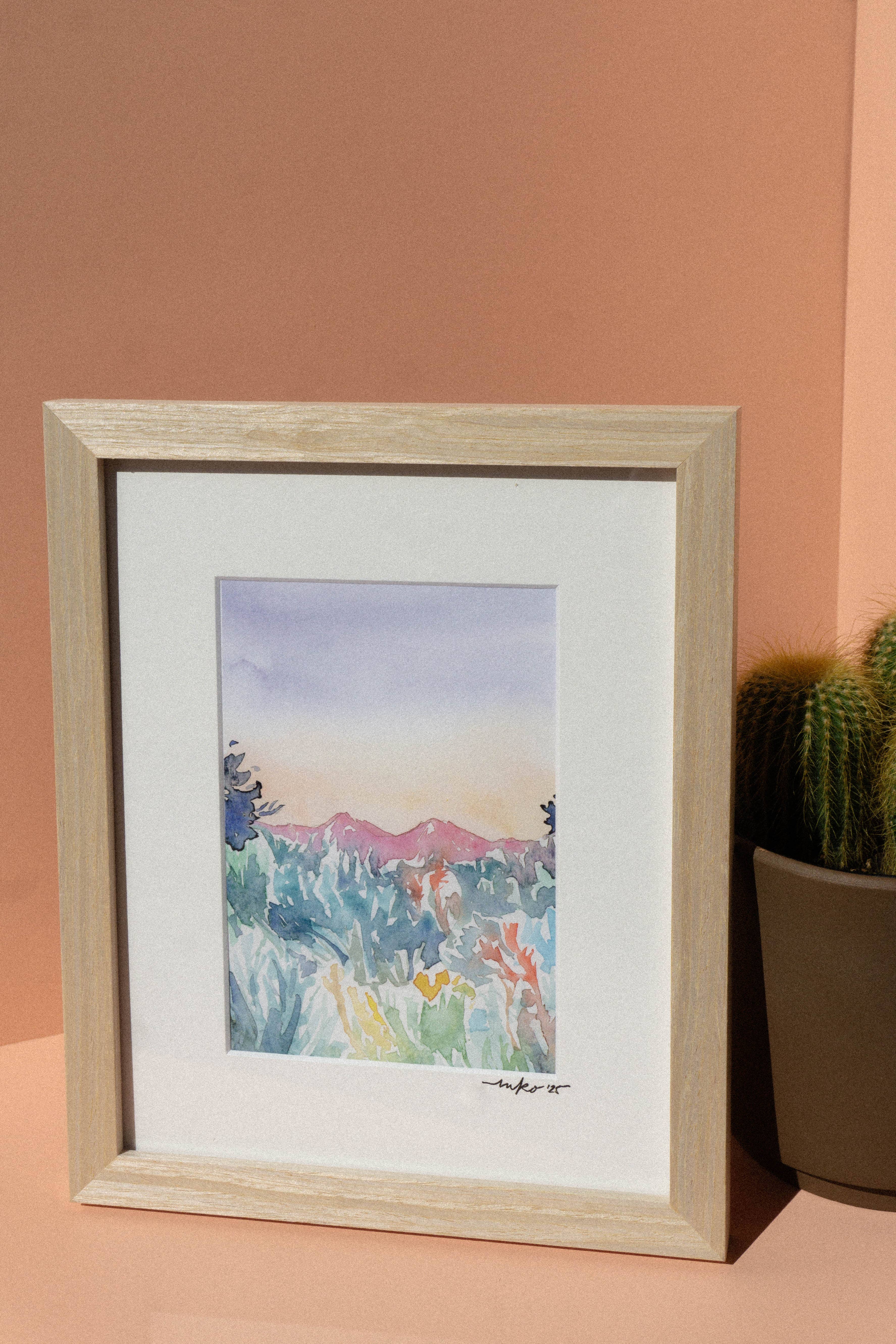 Mel K. Olrich Art - Wholesale Art Print - Southwest Colorado landscape with wildflowers and sagebrush5