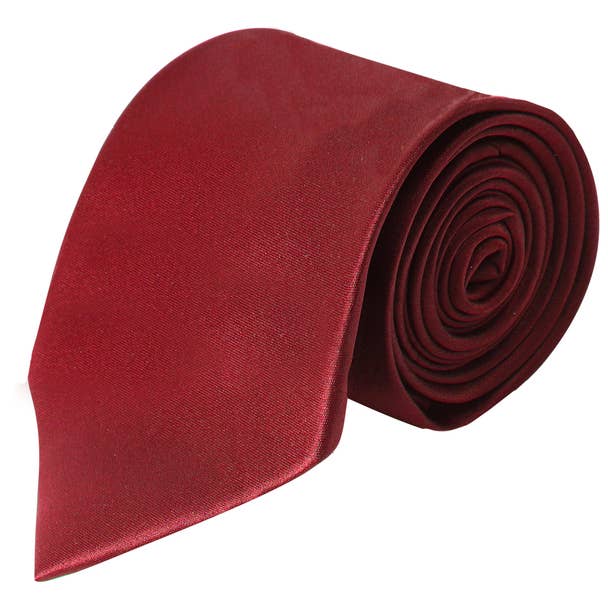 Selini New York - Wholesale Necktie - Men's - [Promotion] Poly Solid Satin Tie4