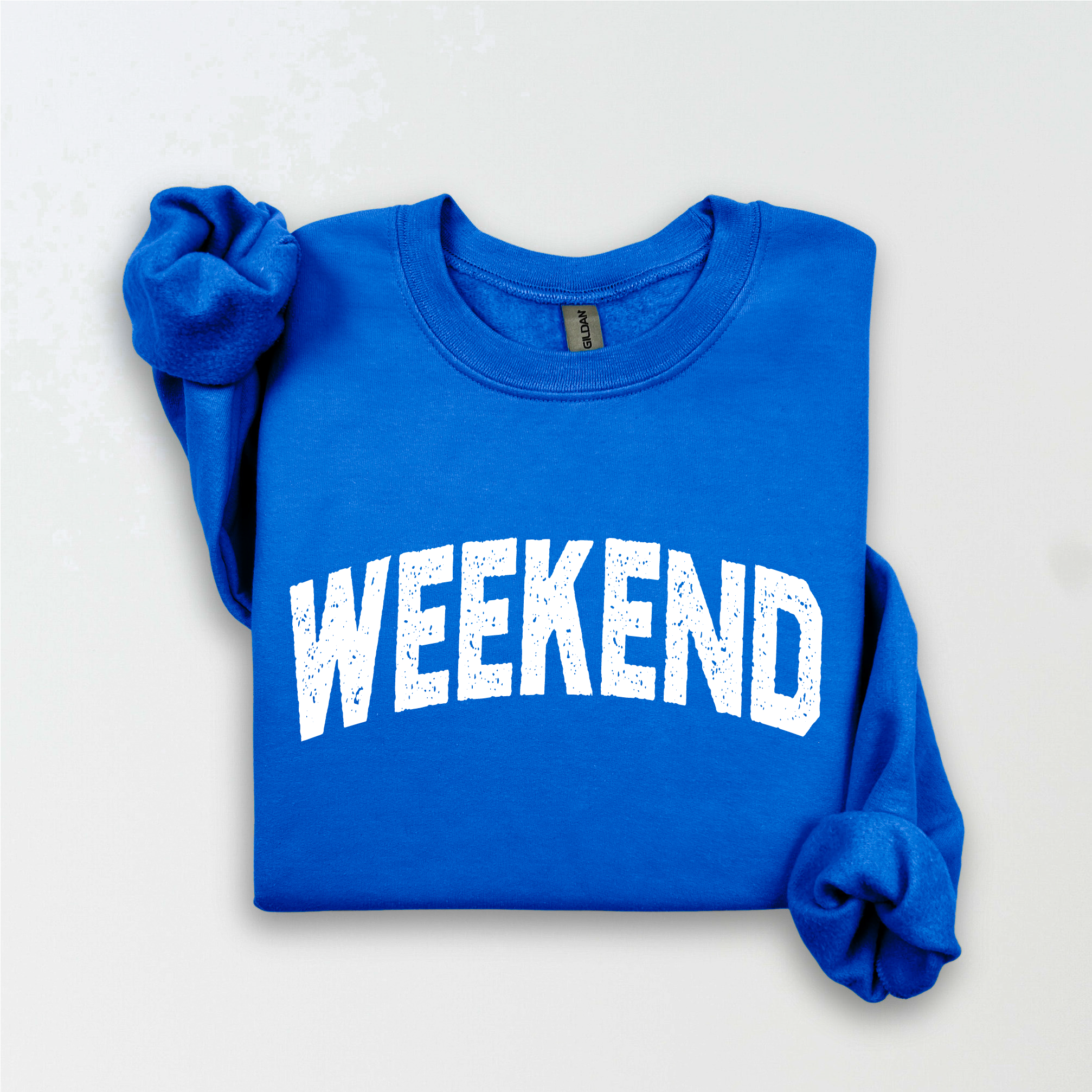 Three Girls Shop - Wholesale Graphic Sweatshirt - Women's - WEEKEND Fleece Graphic Sweatshirt  13