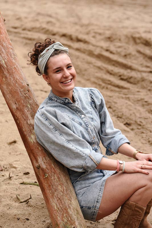 Hairjewelz by Elle - Wholesale Fashion Headband - Women's - Normal Bandeau “Linen Green”1