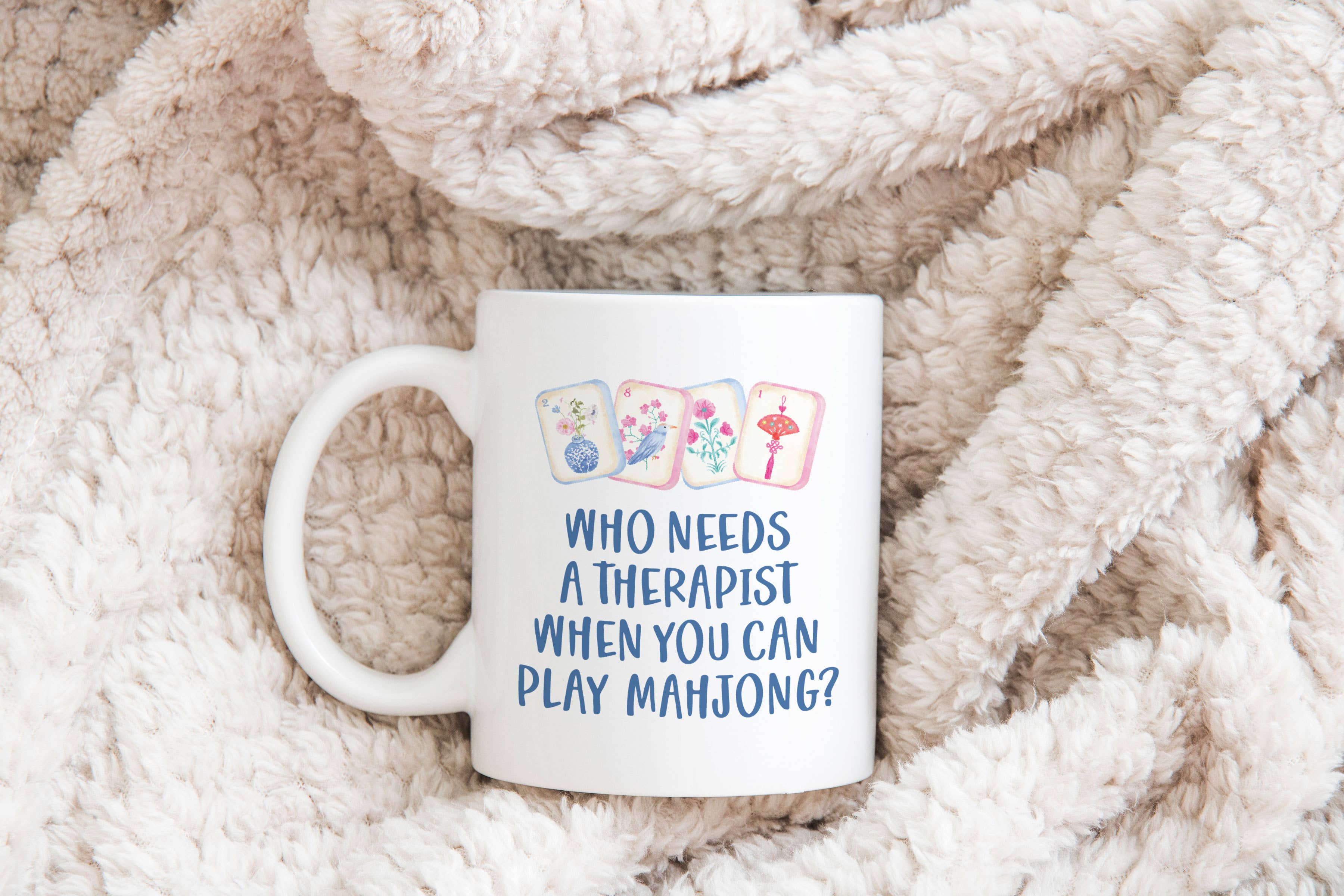 Canary Road - Vente Tasse à café - Tasse de café Mahjong Décor de jeu de tuiles Cadeau d'hôtesse Preppy0