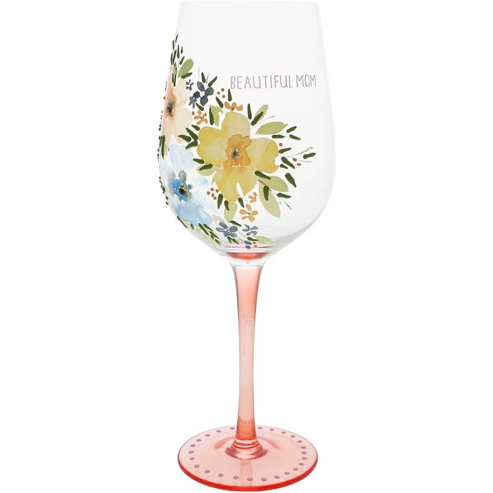 Beautiful Mom - 16 oz Wine Glass for wholesale by Pavilion