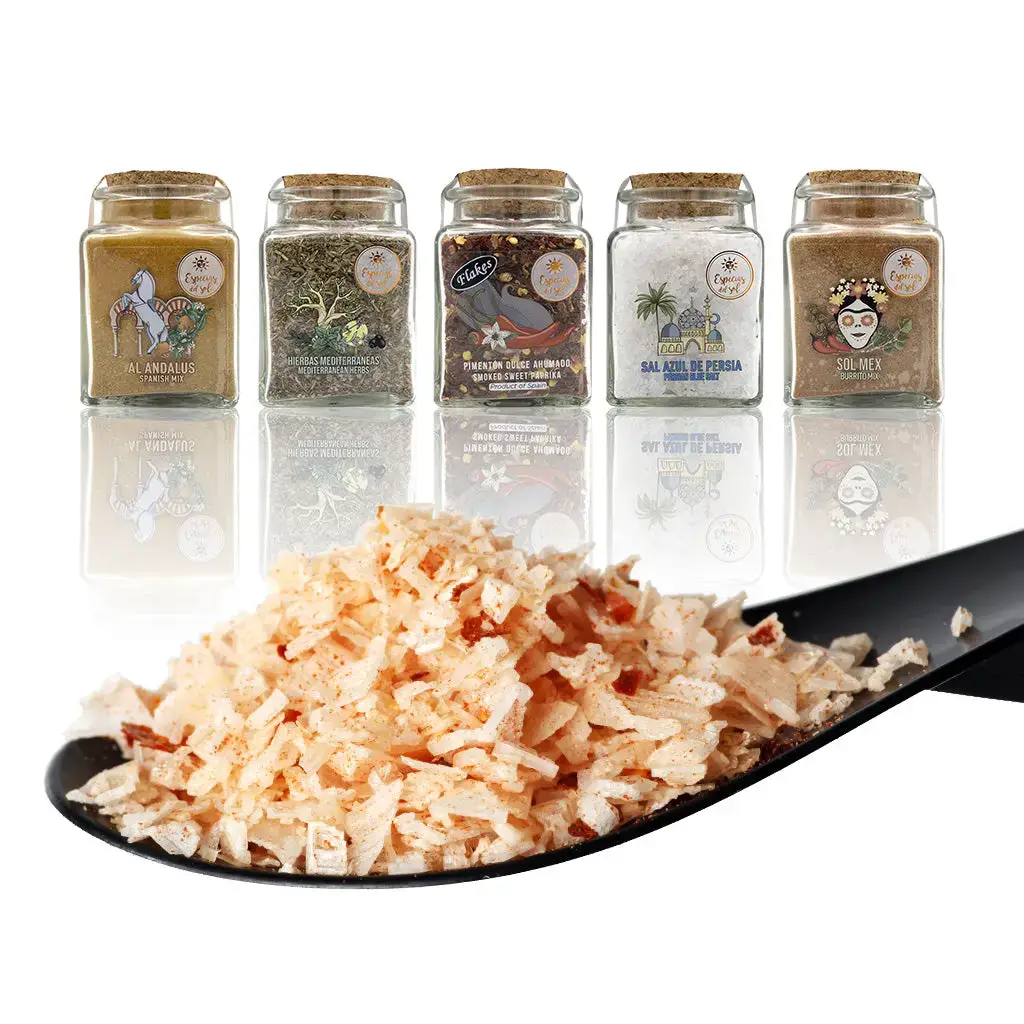 Especias del Sol - Wholesale Salt - CHILI FLAKE SALT [TC] Glass Jar / 110g0