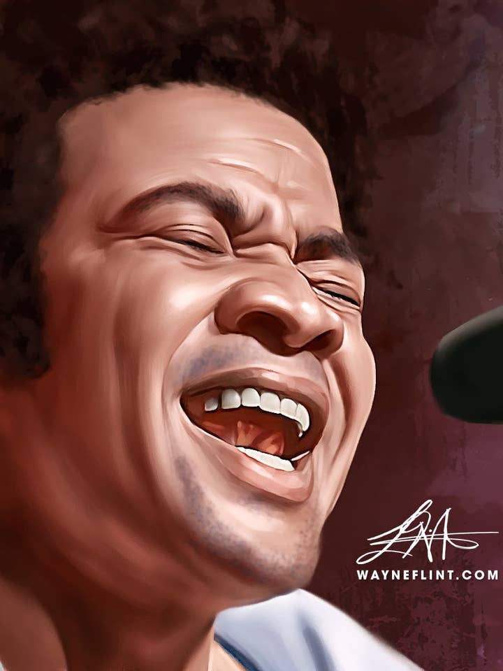 Bill Withers per la vendita all'ingrosso da parte di Wayne Flint Digital Portraits