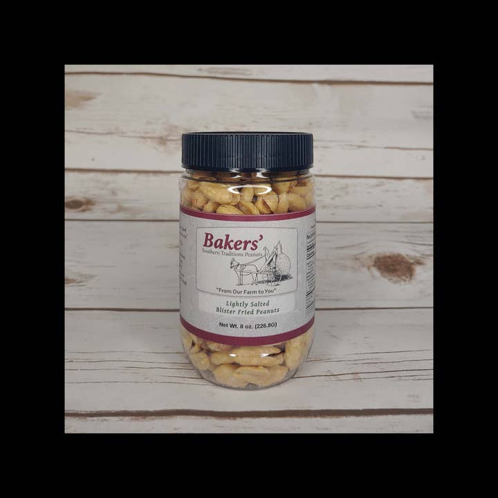 Salted Blister Fried Peanuts - 8 oz for wholesale by Bakers' Southern Traditions