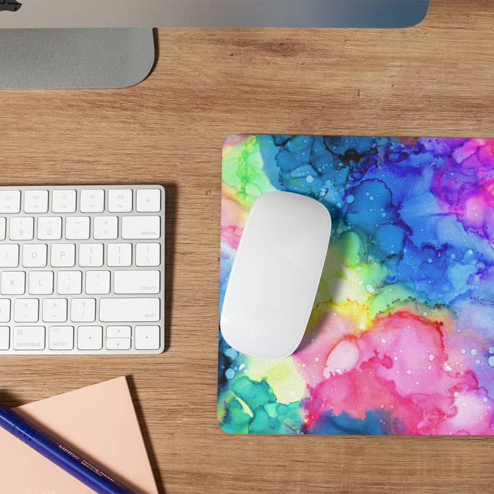Alcohol Ink Mouse Pad for wholesale by Livy Lou Designs + Co