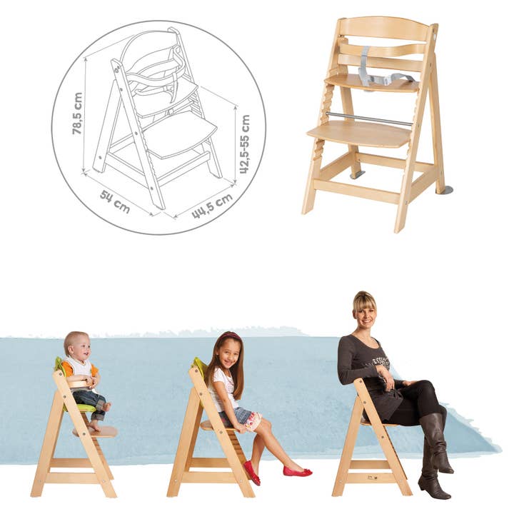 roba kids - Wholesale Highchair - Baby - ROBA 'Born Up' 2-in-1 stair high chair set, natural11