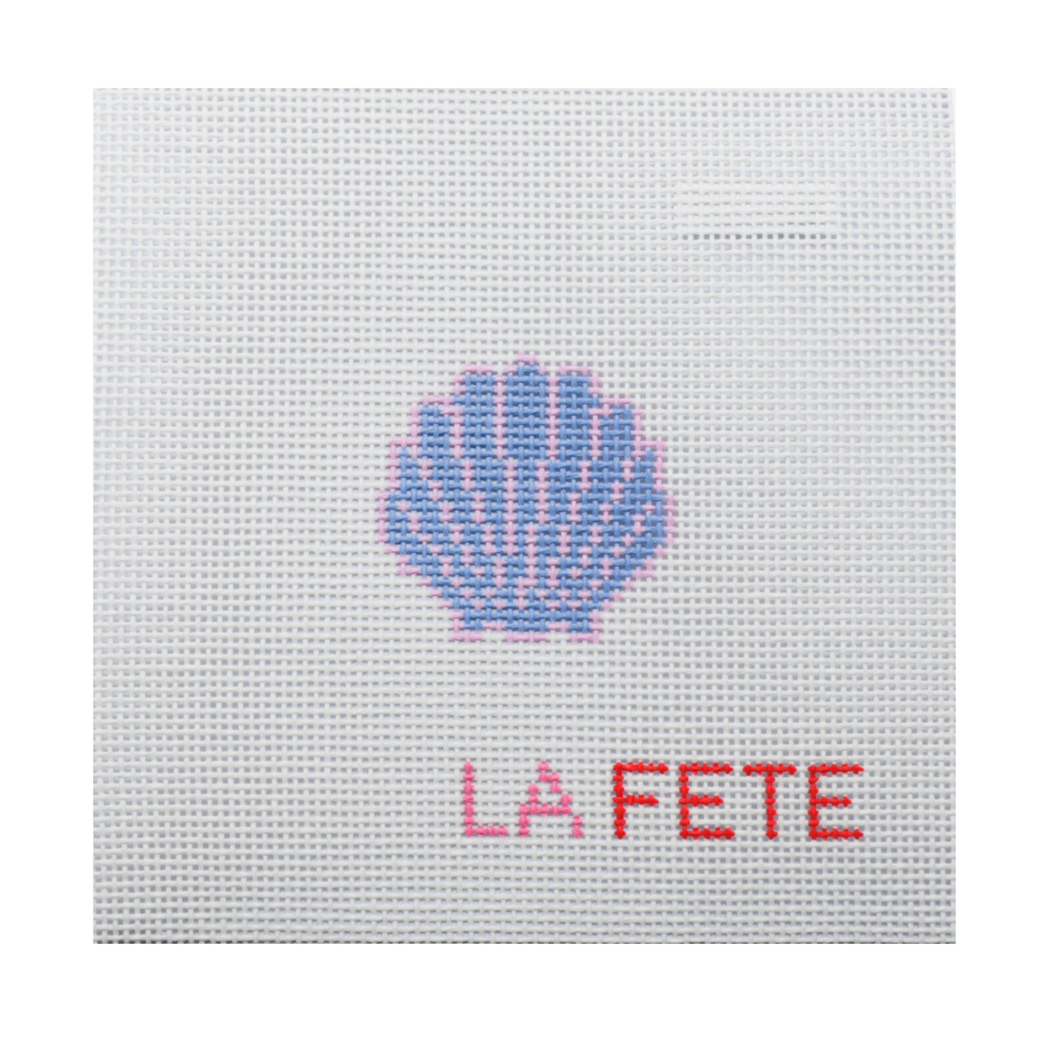La Fete Needlepoint - Venta al por mayor Material para bordado/punto de cruz - Lienzo de punto de aguja pintado a mano con concha marina brillante0